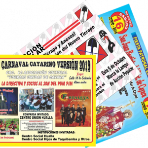 Volantes 2 Caras 1/4 oficio Couche